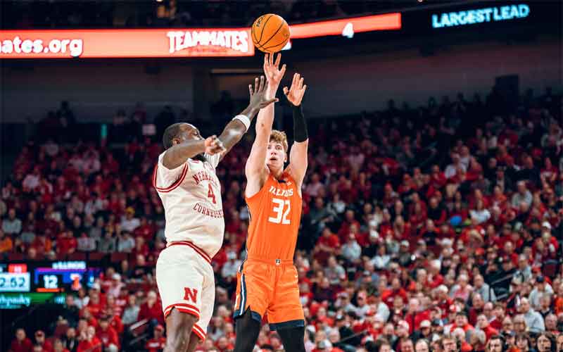 Nebraska 80, Illinois 74