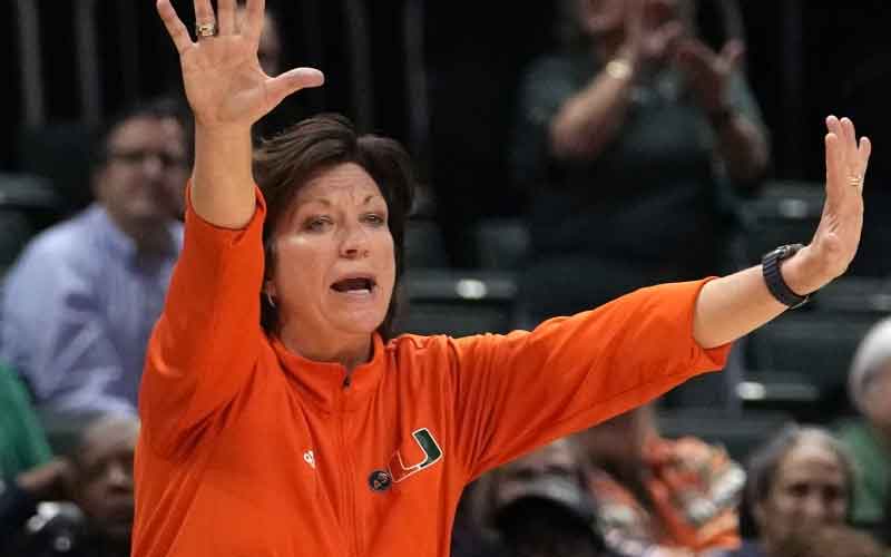 Miami women's basketball head coach Katie Meier retires