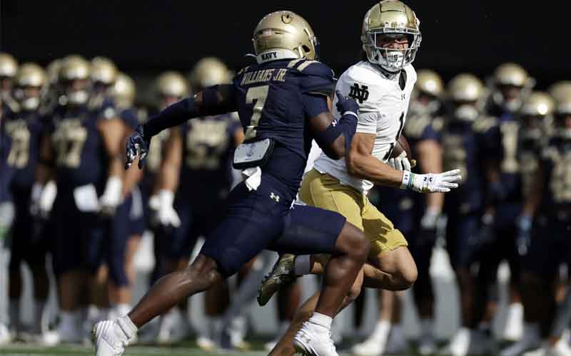 Notre Dame 51, Navy 14